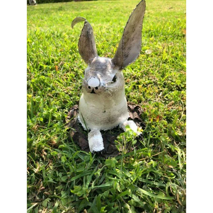 Lapin - Animal décoratif en métal recyclé
