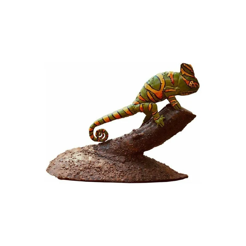 Caméléon - Animal décoratif en métal recyclé