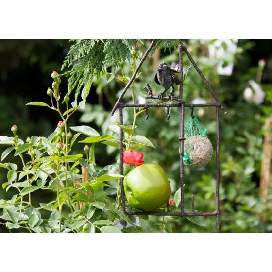 Troglodyte mignon – porte graisse modèle maison - Accessoire décoratif pour oiseaux