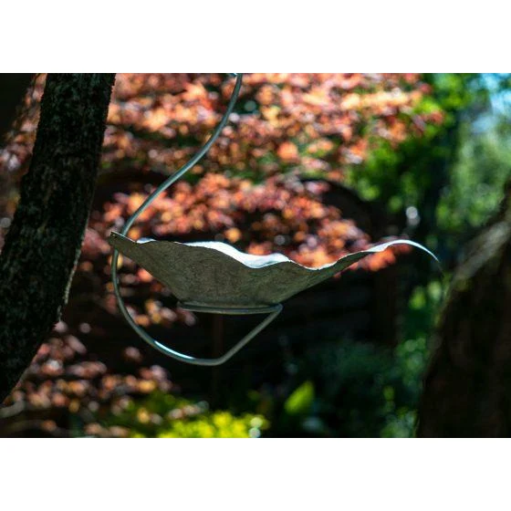 Bain feuille suspendu - Accessoire décoratif pour oiseaux