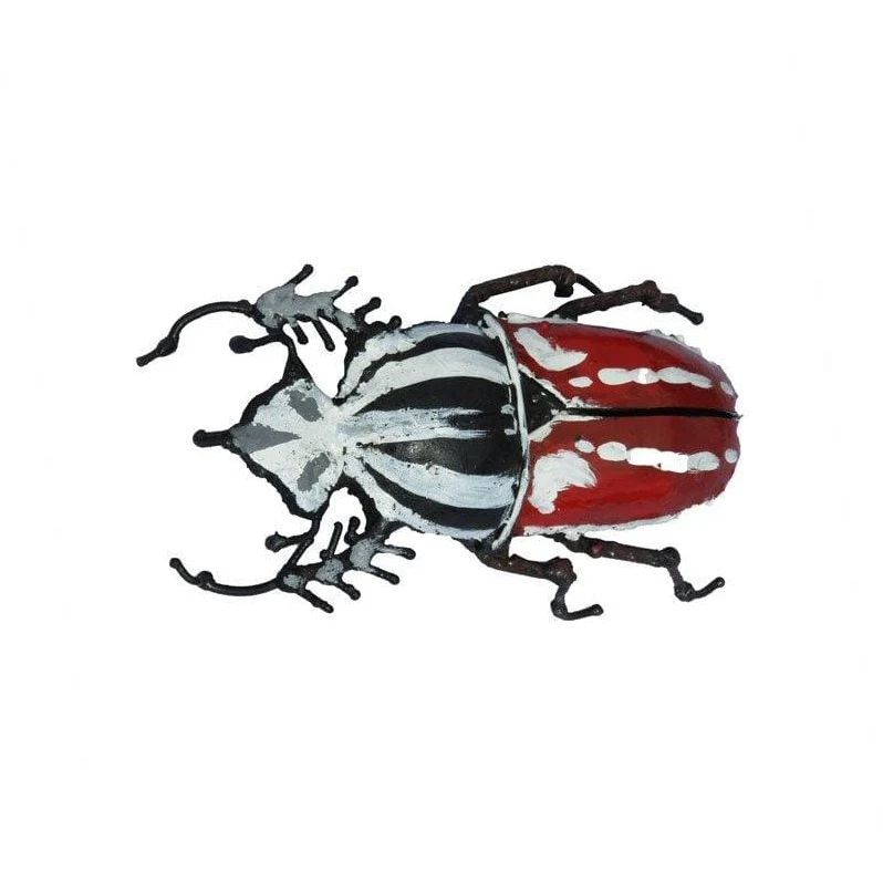 Scarabée Goliath - Insecte décoratif en métal recyclé
