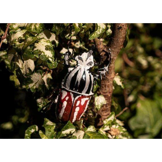 Scarabée Goliath - Insecte décoratif en métal recyclé