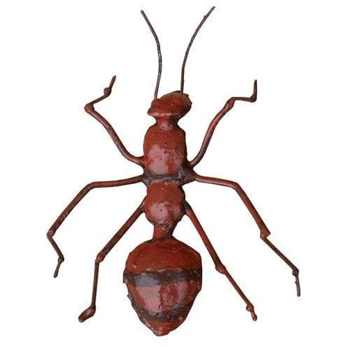Fourmi rouge PM - Insecte décoratif en métal recyclé