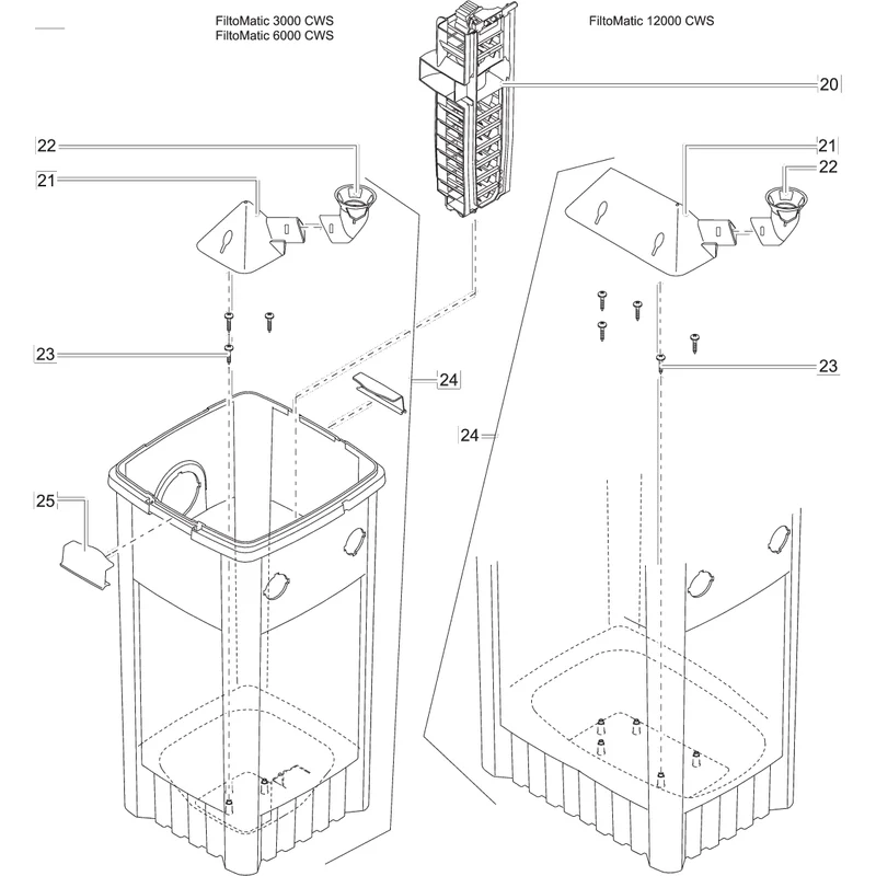 Pièces détachées pour FiltoMatic CWS 14000