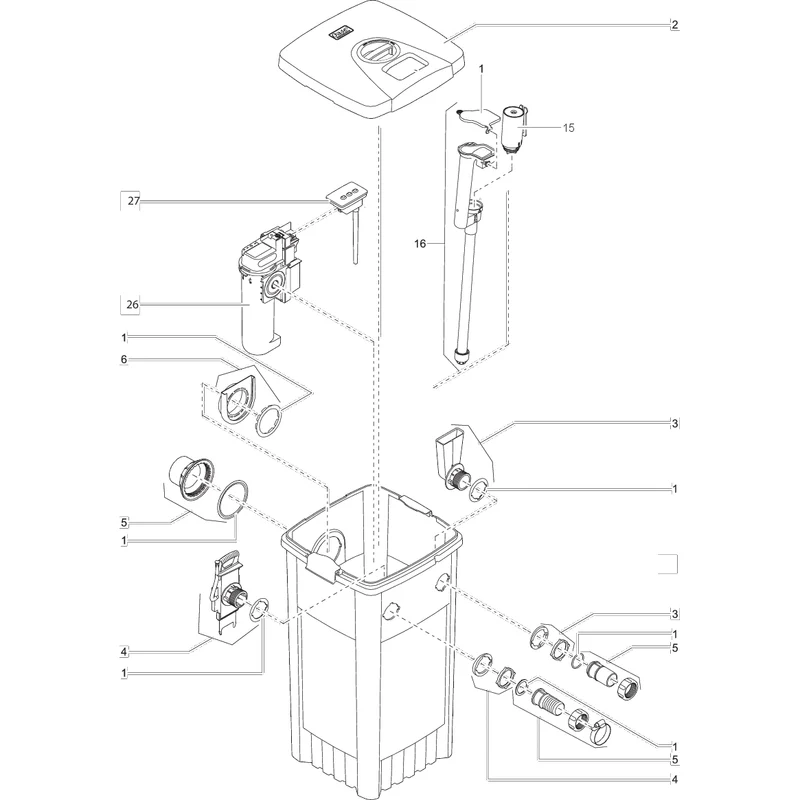 Pièces détachées pour FiltoMatic CWS 7000