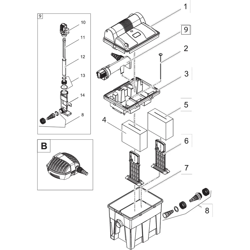 Pièces détachées pour BioSmart Set 14000
