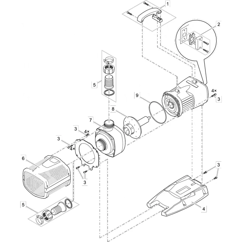 Pièces détachées pour Aquarius Eco Expert 36000