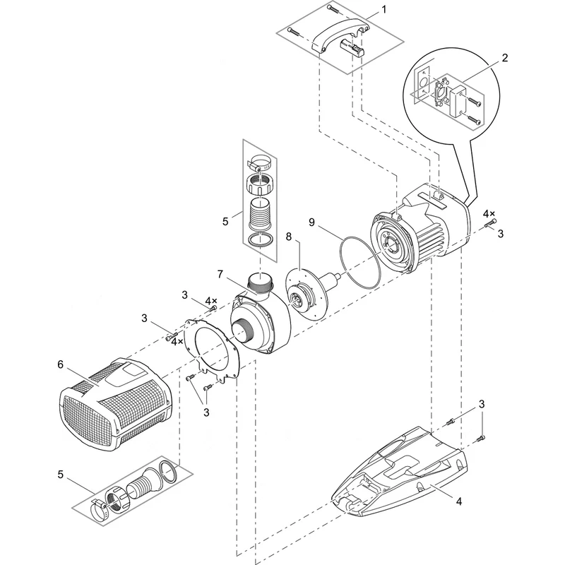 Pièces détachées pour Aquarius Eco Expert 28000