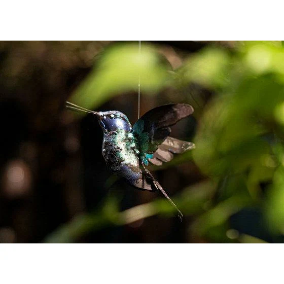 Colibri - Oiseau décoratif en métal recyclé