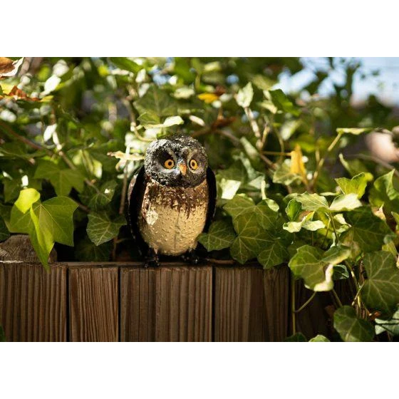 Chouette chevechette - Oiseau décoratif en métal recyclé