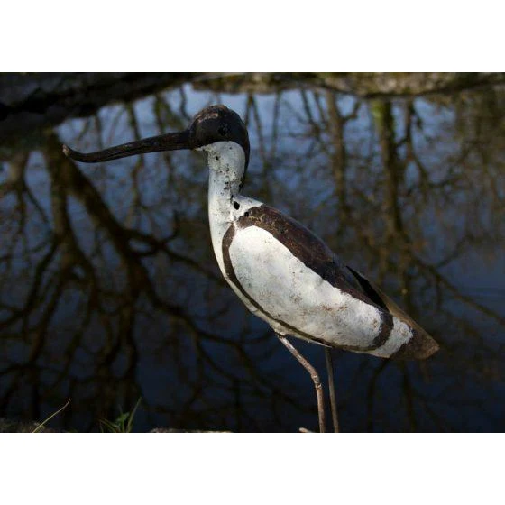 Avocette - Oiseau décoratif en métal recyclé