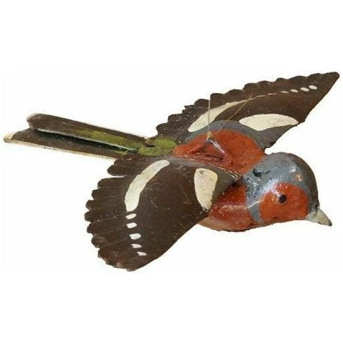 Pinson en vol - Oiseau décoratif en métal recyclé