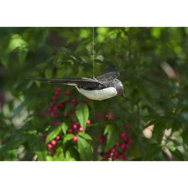 Hirondelle en vol - Oiseau décoratif en métal recyclé