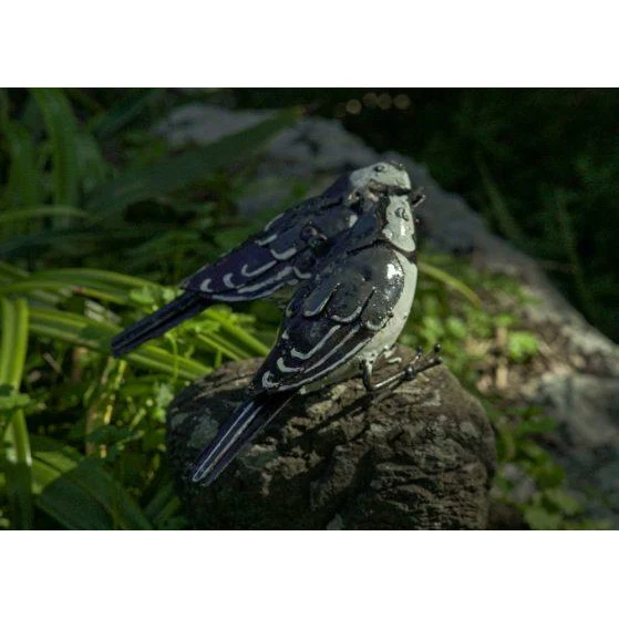 Bergeronnette – Couple - Oiseau décoratif en métal recyclé