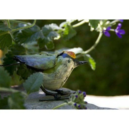 Roitelet - Oiseau décoratif en métal recyclé