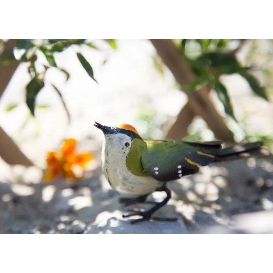 Roitelet - Oiseau décoratif en métal recyclé
