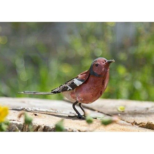 Pinson - Oiseau décoratif en métal recyclé