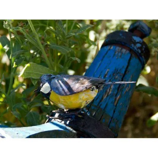 Mésange - Oiseau décoratif en métal recyclé