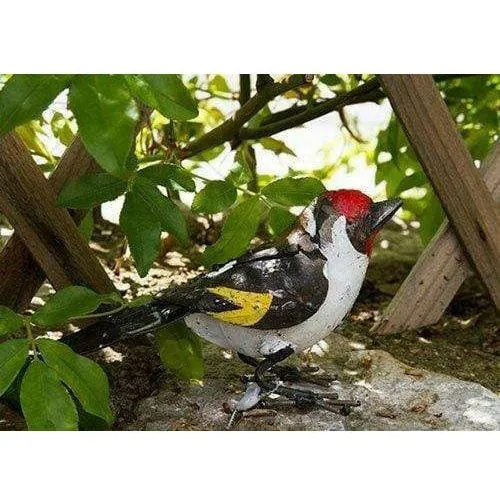 Chardonneret élégant - Oiseau décoratif en métal recyclé