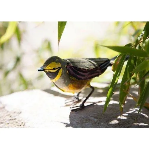 Bruant zizi - Oiseau décoratif en métal recyclé