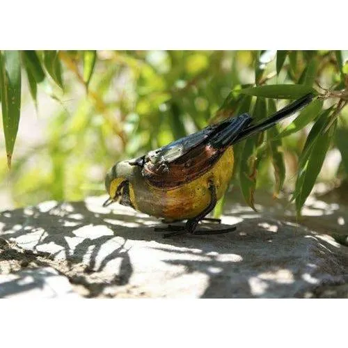 Bruant zizi - Oiseau décoratif en métal recyclé