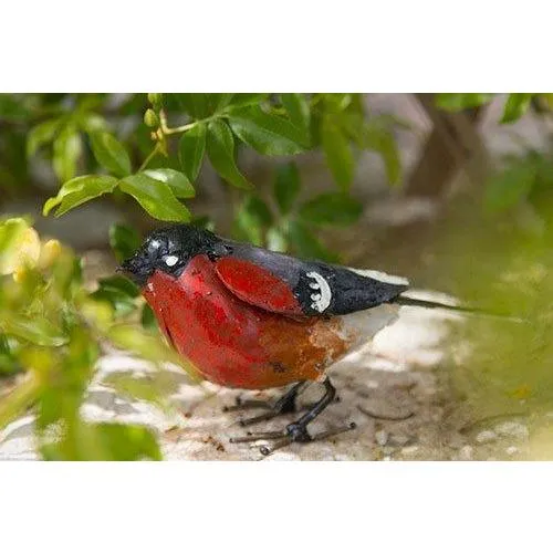Bouvreuil - Oiseau décoratif en métal recyclé