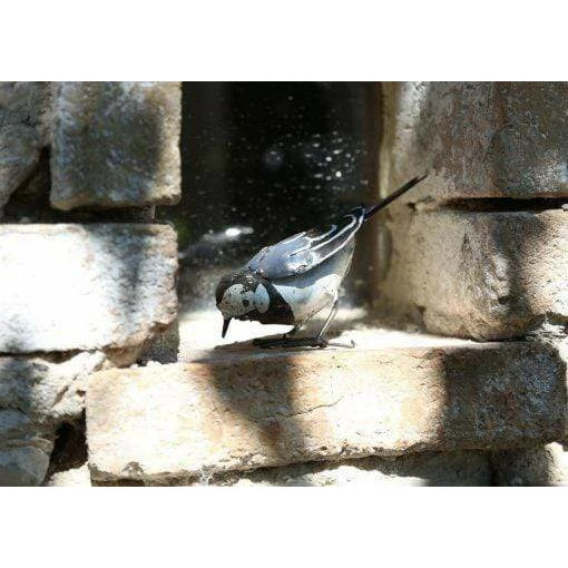 Bergeronnette - Oiseau décoratif en métal recyclé
