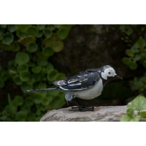 Bergeronnette - Oiseau décoratif en métal recyclé
