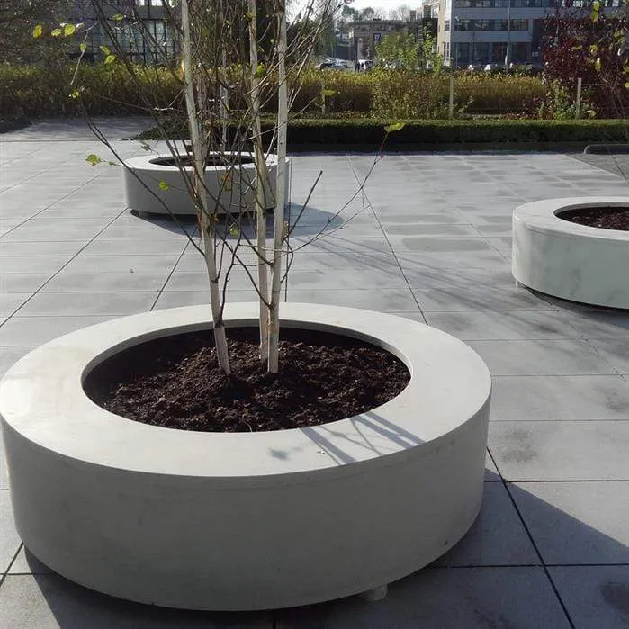 Jardinière en béton polymère - Besso 2m x 0.4m