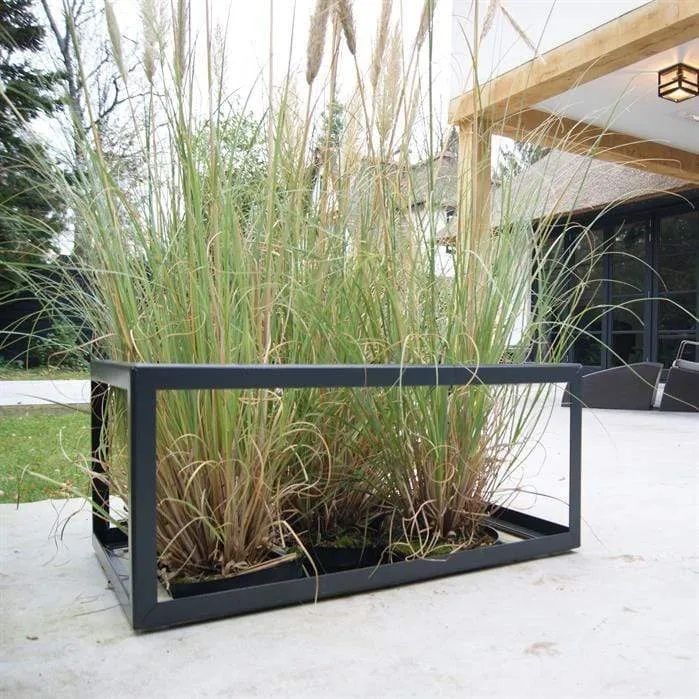 Jardinière en corten - Cadre de plante 1.4m x 1.4m x 0.4m