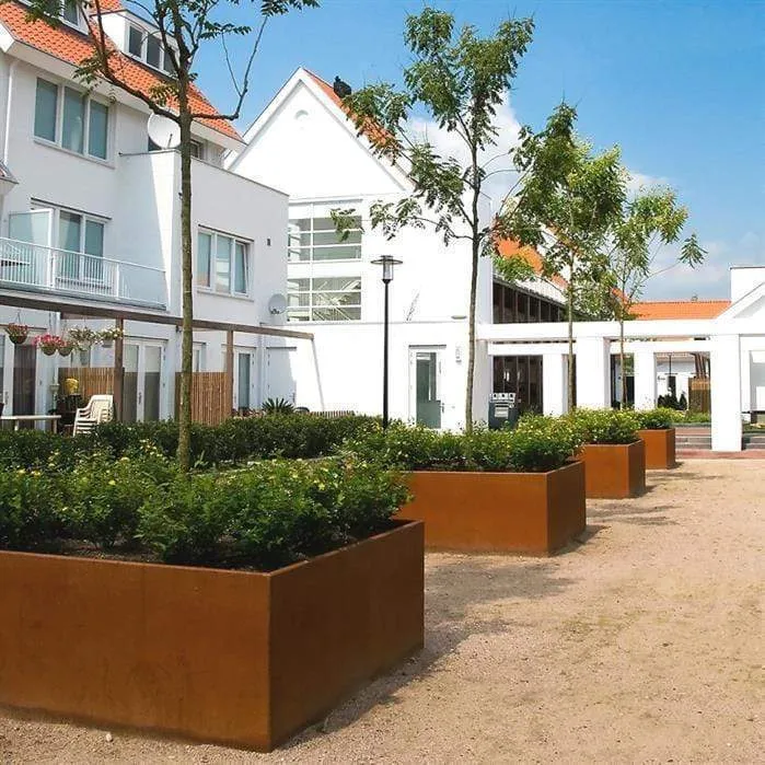 Jardinière en corten - Andes sans fond 2m x 1m x 0.6m
