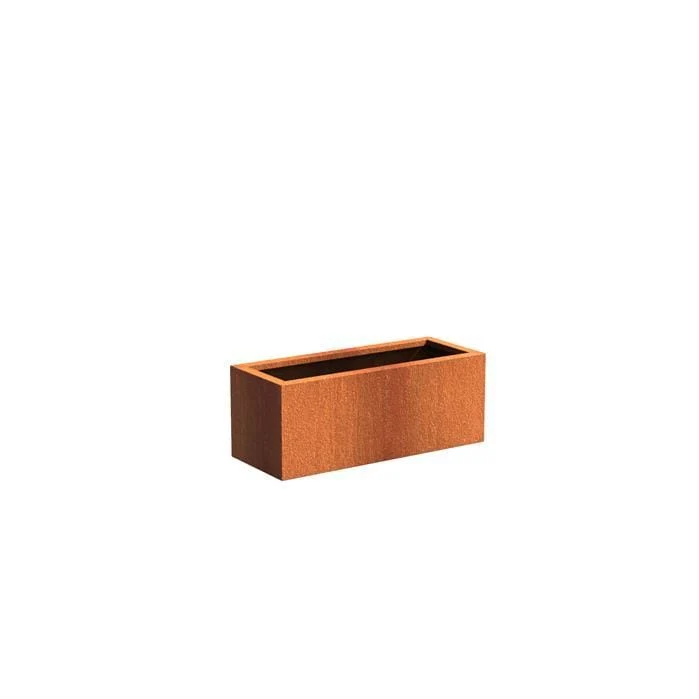 Jardinière en corten - Andes rectangulaire 1m x 0.4m x 0.4m