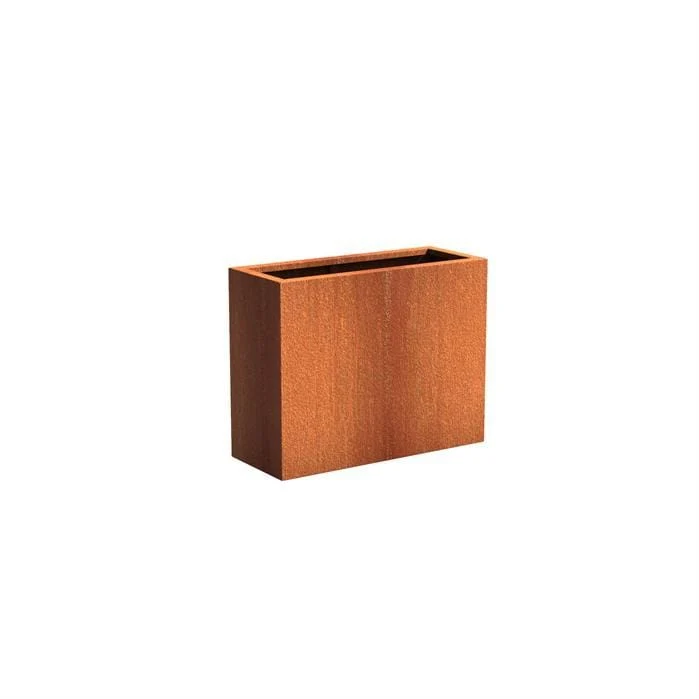 Jardinière en corten - Andes rectangulaire 1m x 0.4m x 0.8m