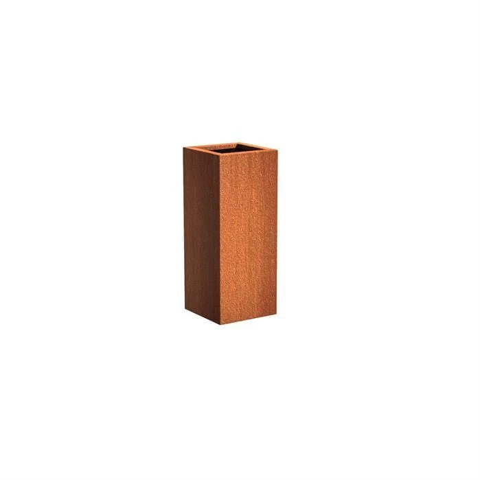 Jardinière en corten - Andes carré haut 0.4m x 0.4m x 1m