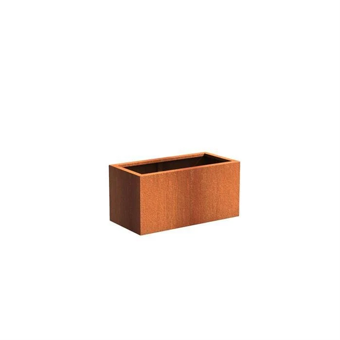 Jardinière en corten - Andes rectangulaire 1m x 0.5m x 0.5m