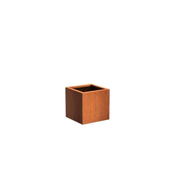 Jardinière en corten - Andes carré 0.5m x 0.5m x 0.5m