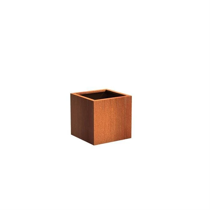 Jardinière en corten - Andes carré 0.6m x0.6m x0.6m