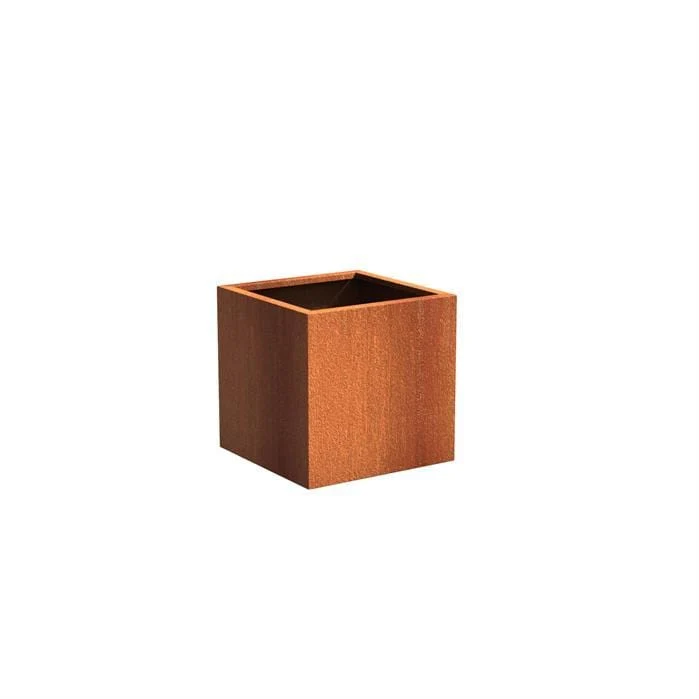 Jardinière en corten - Andes carré 0.7m x 0.7m x0.7m