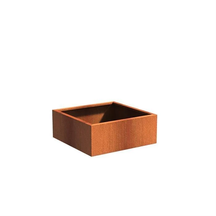 Jardinière en corten - Andes carré 1m x1m x0.4m