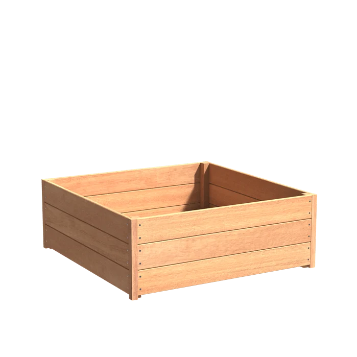 Jardinière en bois exotique - Sevilla 1.2m x 1.2m x 0.43m