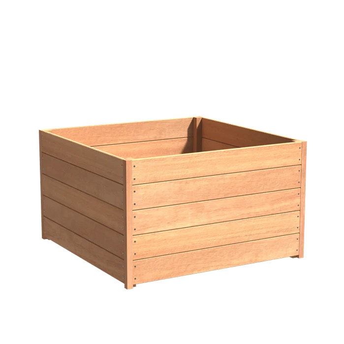 Jardinière en bois exotique - Sevilla 1.2m x 1.2m x 0.71m