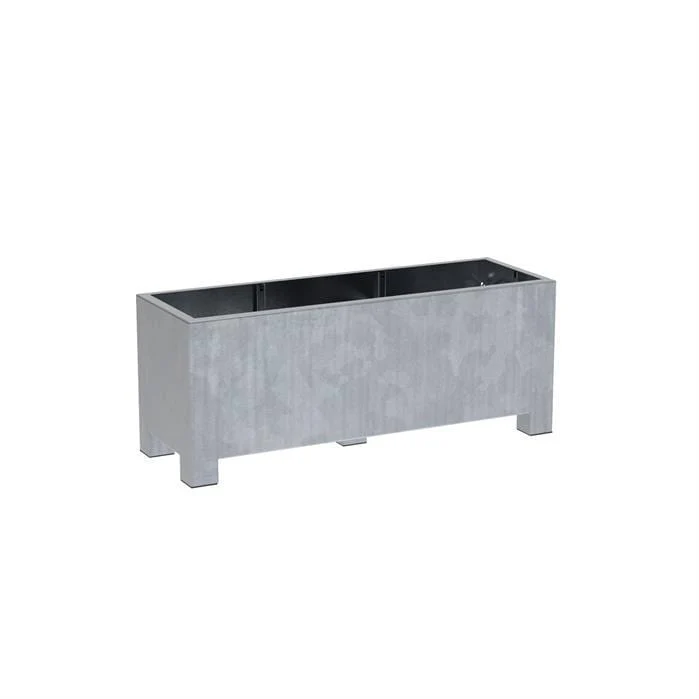 Jardinière en acier galvanisé - Vadim 1.5m x 0.5m x 0,6m