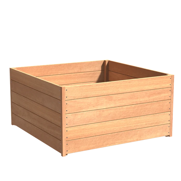 Jardinière en bois exotique - Sevilla 1.4m x 1.4m x 0.71m