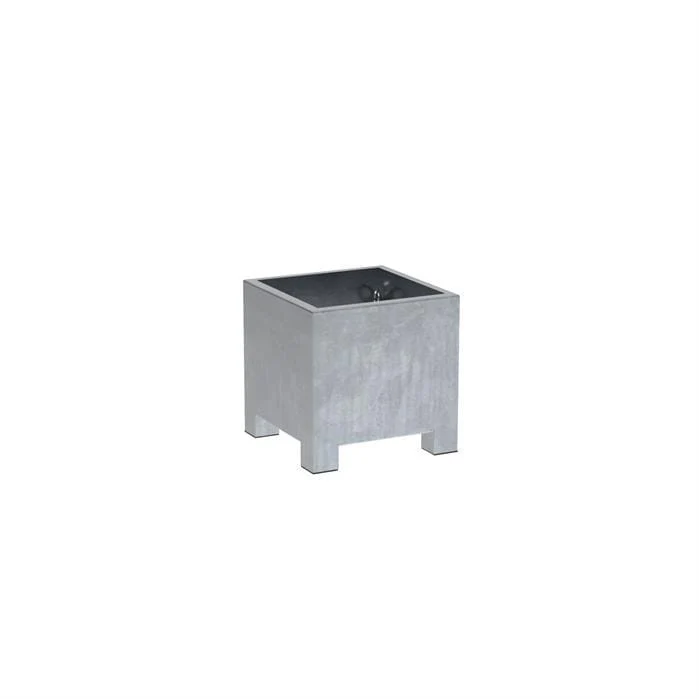 Jardinière en acier galvanisé - Vadim 0.6m x 0.6m x 0,6m