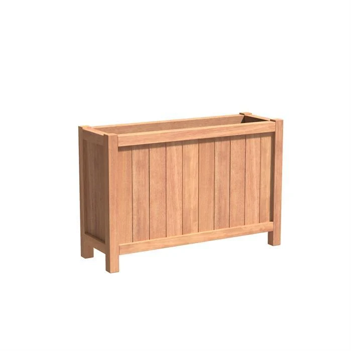 Jardinière en bois exotique - Valencia 1.2m x 0.4m x 0.8m