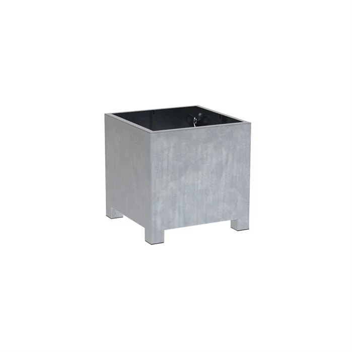 Jardinière en acier galvanisé - Vadim 0.8m x 0.8m x 0,8m