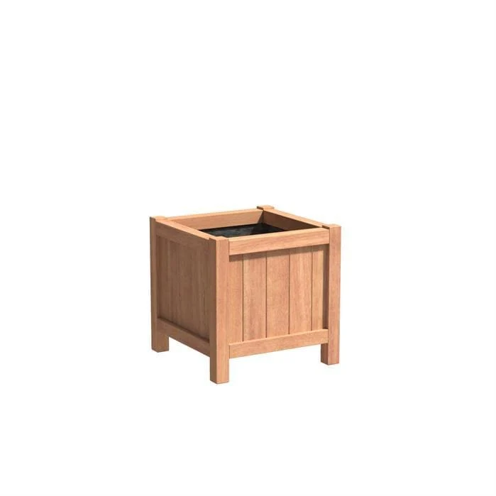 Jardinière en bois exotique - Valencia 0.6m x 0.6m x 0.6m