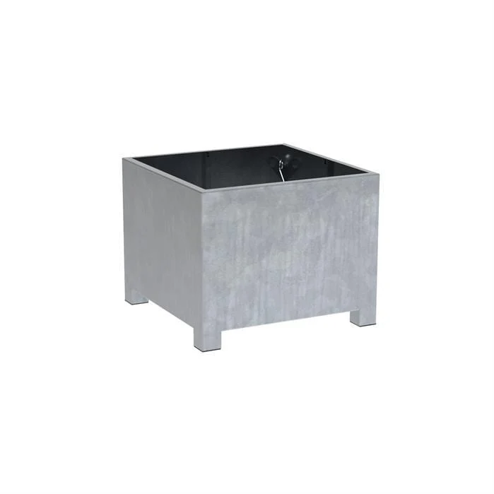 Jardinière en acier galvanisé - Vadim 1m x 1m x 0,8m