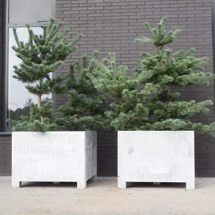 Jardinière en acier galvanisé - Vadim 1.2m x 1.2m x 0,8m