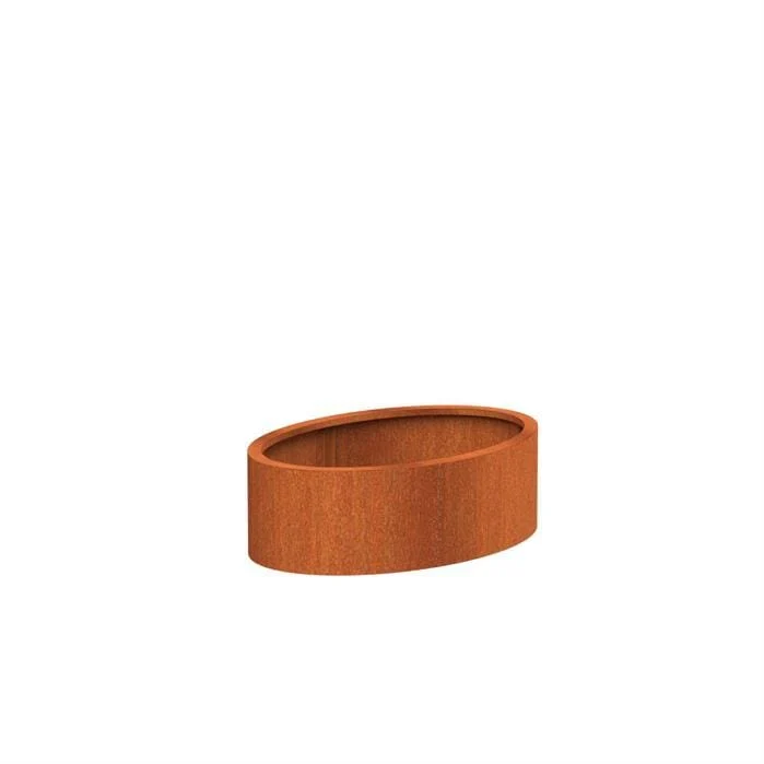 Jardinière en corten - Ellipse 1.2m x 0.8m x 0.4m